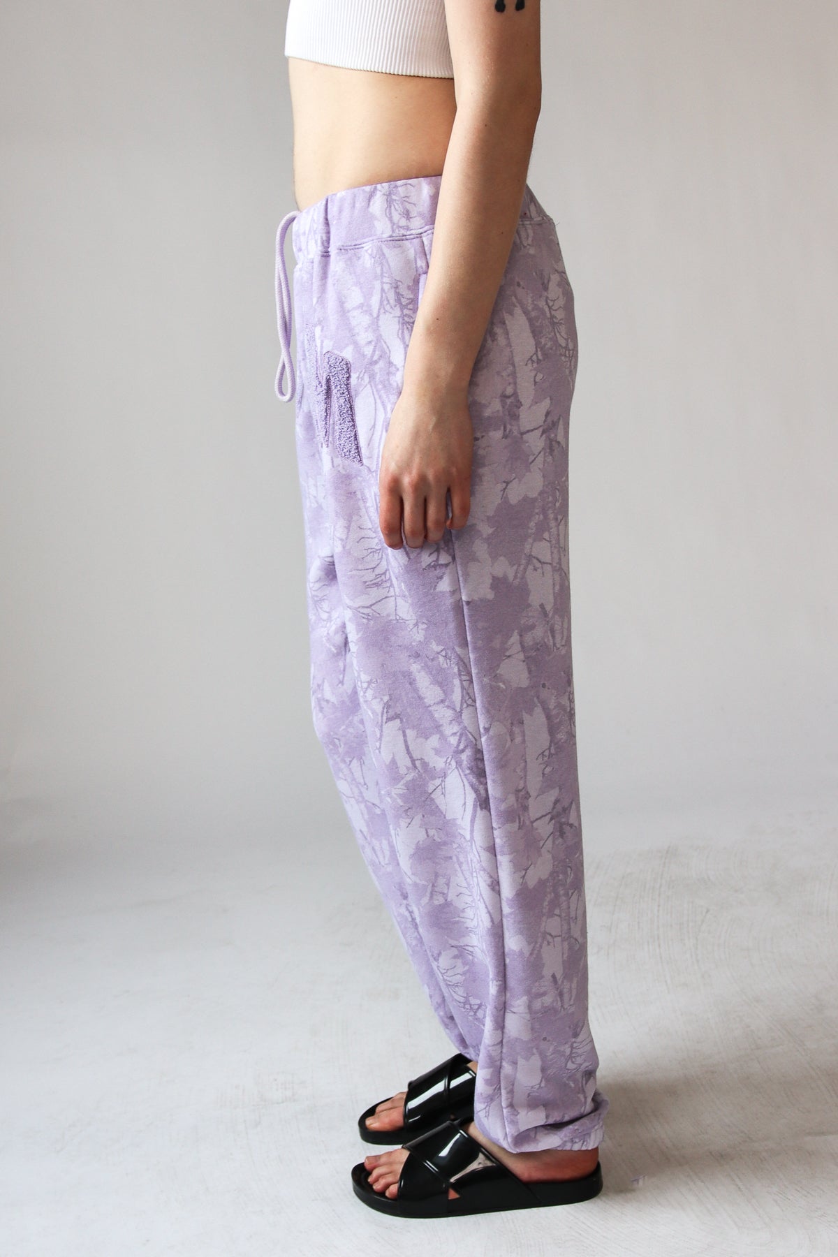 Dump Him Woodland Print Joggers