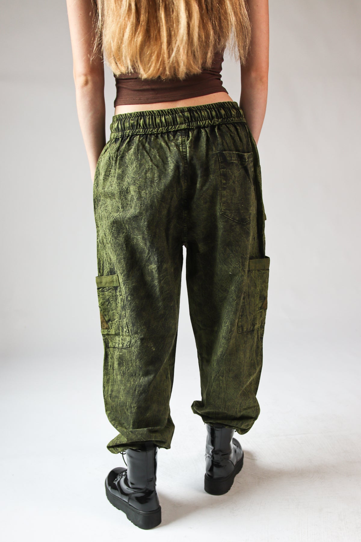 Earth Tones Cargo Patchwork Pants