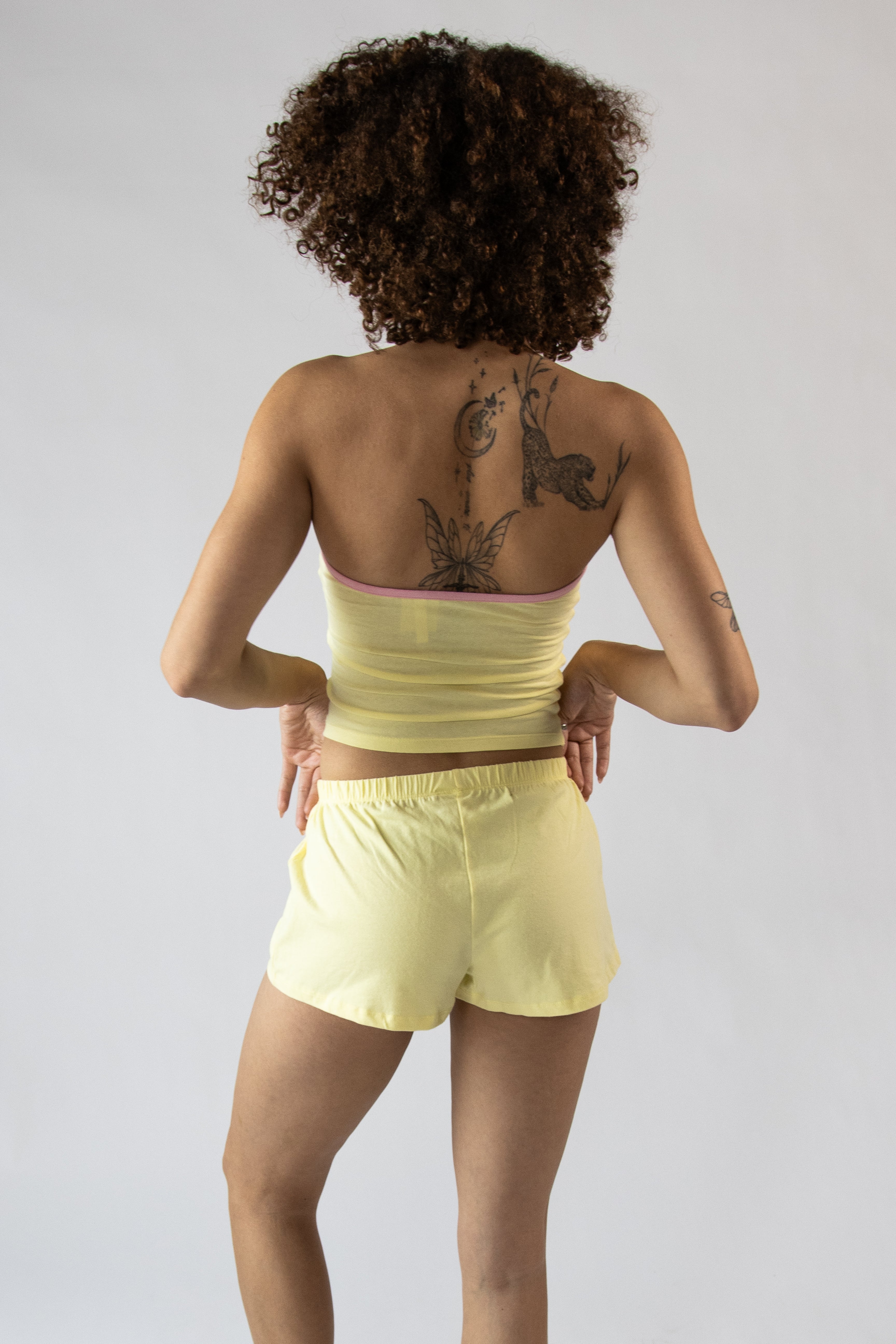 Embroidered Heart Lock Shorts