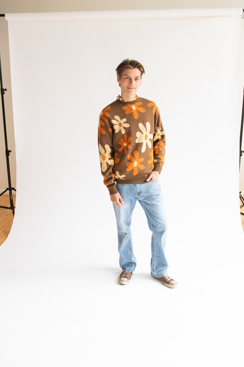 Mod Floral Sweater