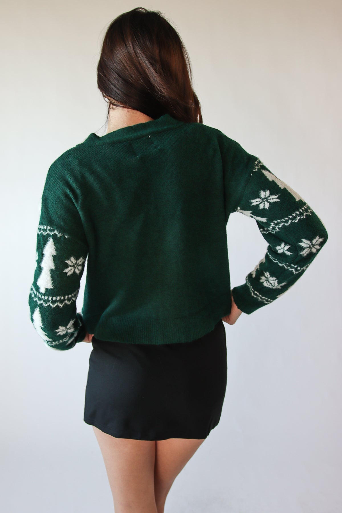 Fair Isle Fuzzy Cardigan