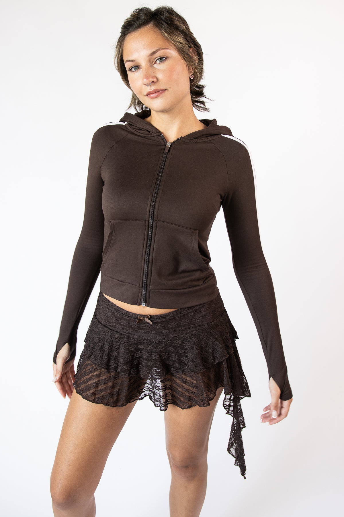 Fleece Lined Zip Hoodie