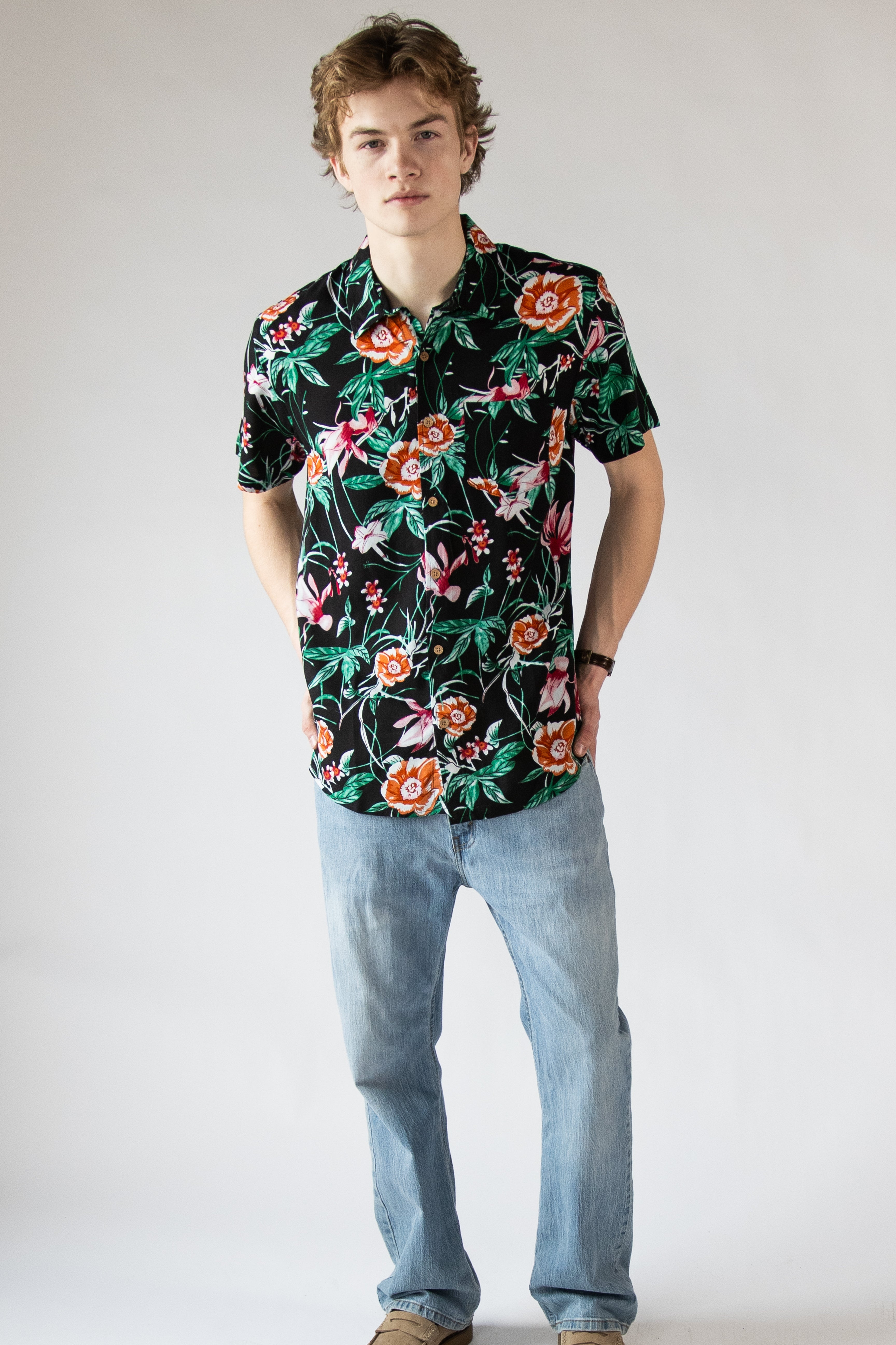 Vibrant Florals Hawaiian Shirt