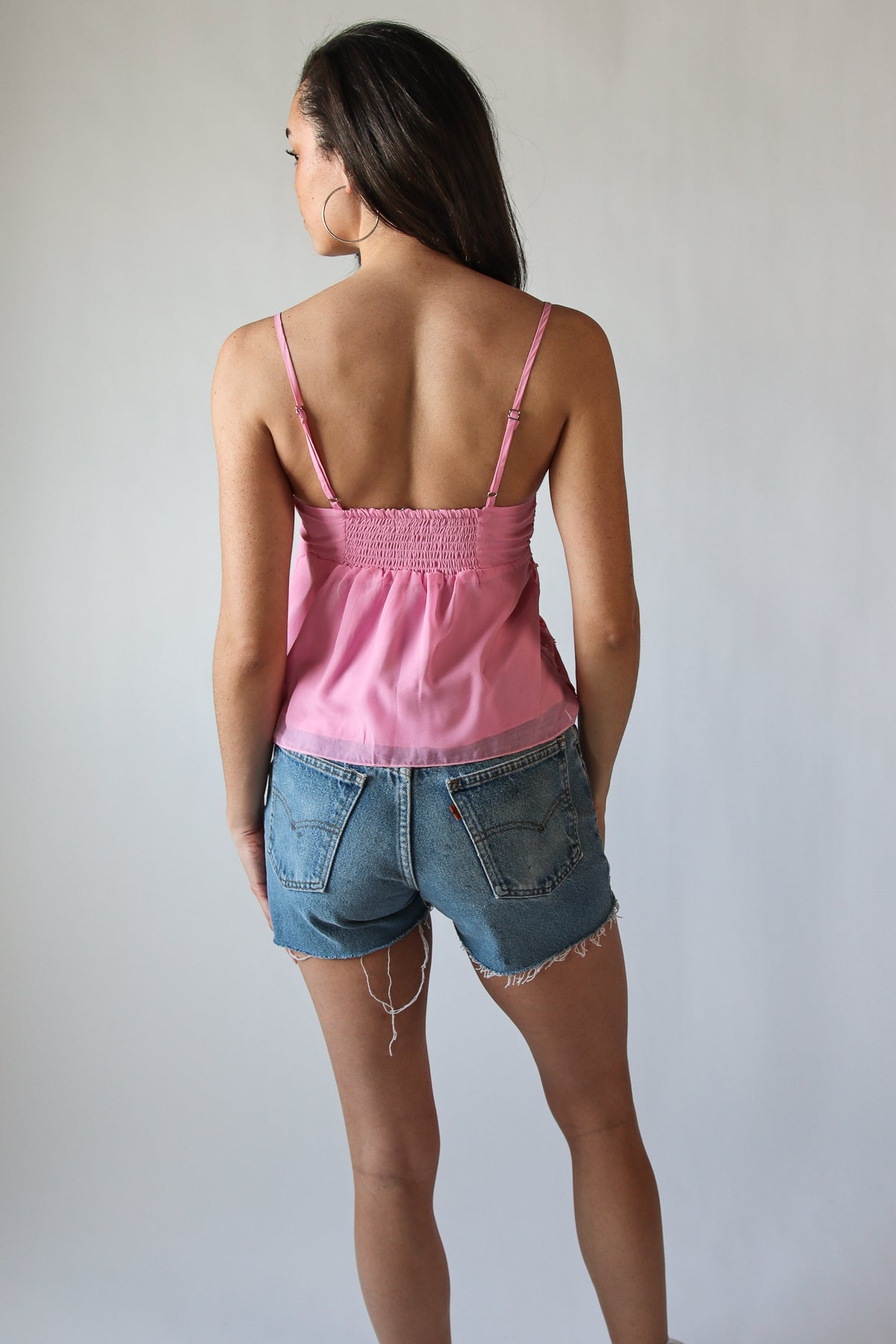 Flower Sequin Beaded Babydoll Top