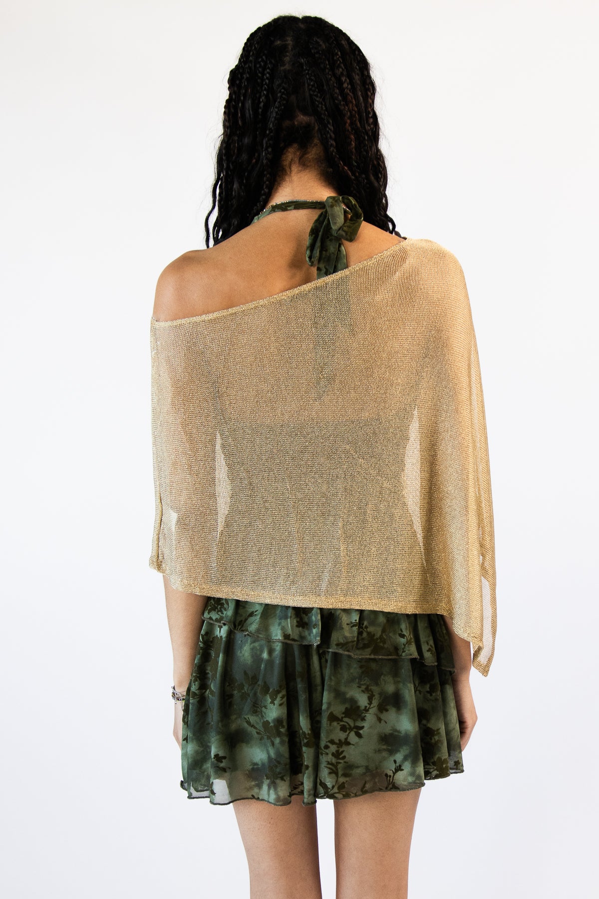 Metallic Chain Poncho