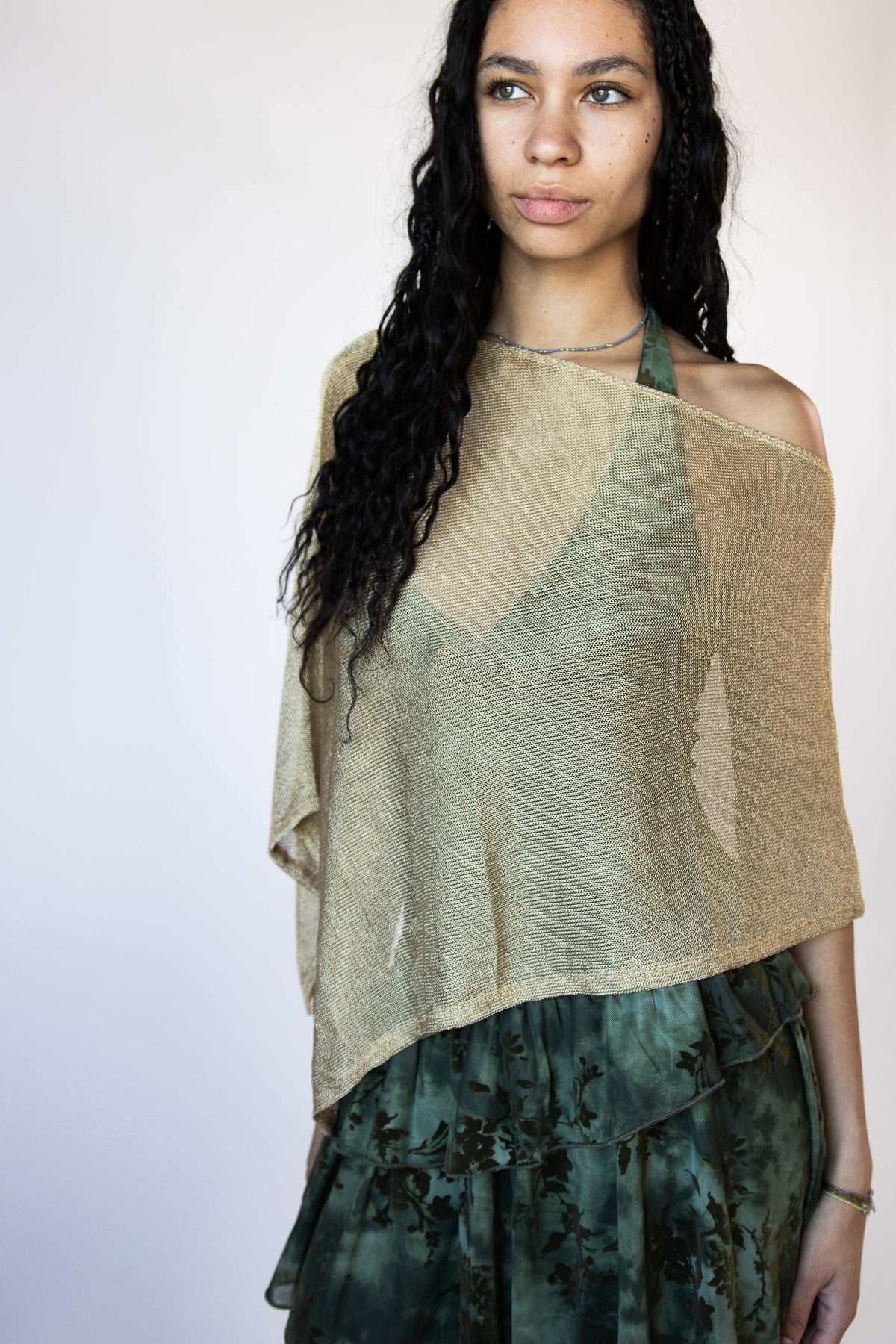 Metallic Chain Poncho
