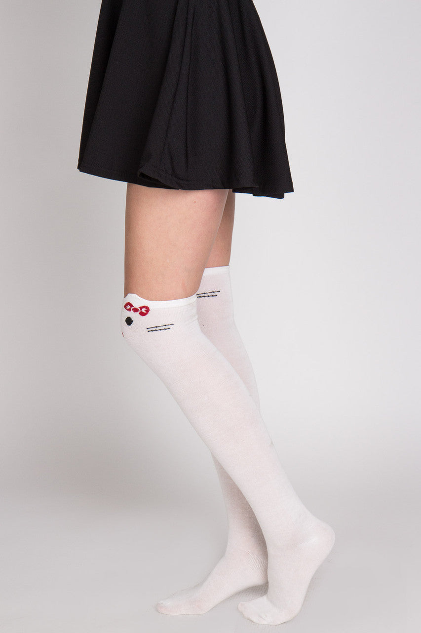 Kitty Knee High Socks