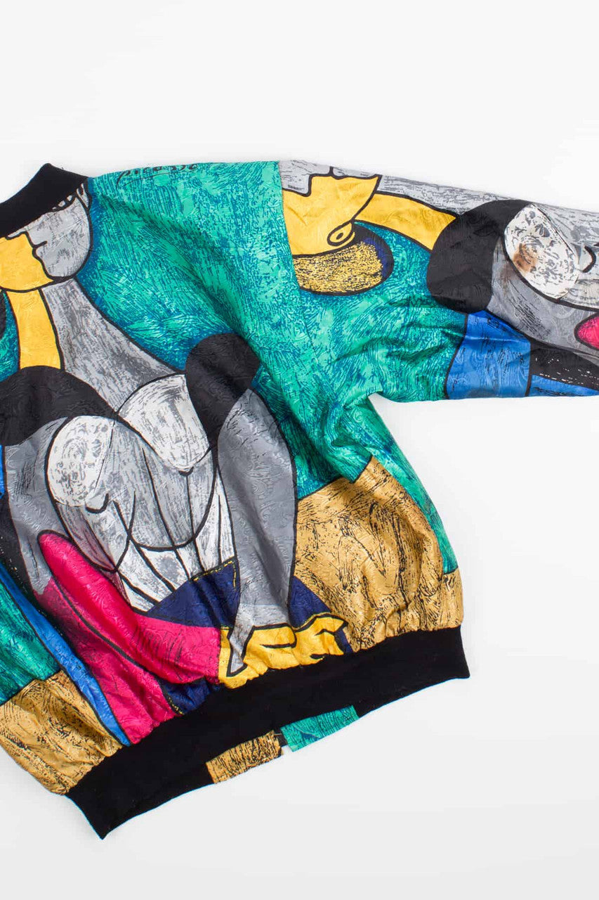 Green Picasso Bomber Jacket