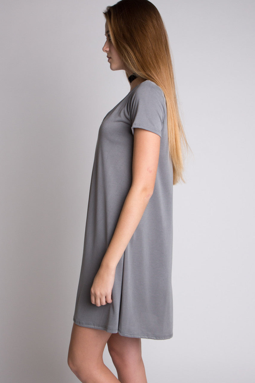Cross V-Neck Dress