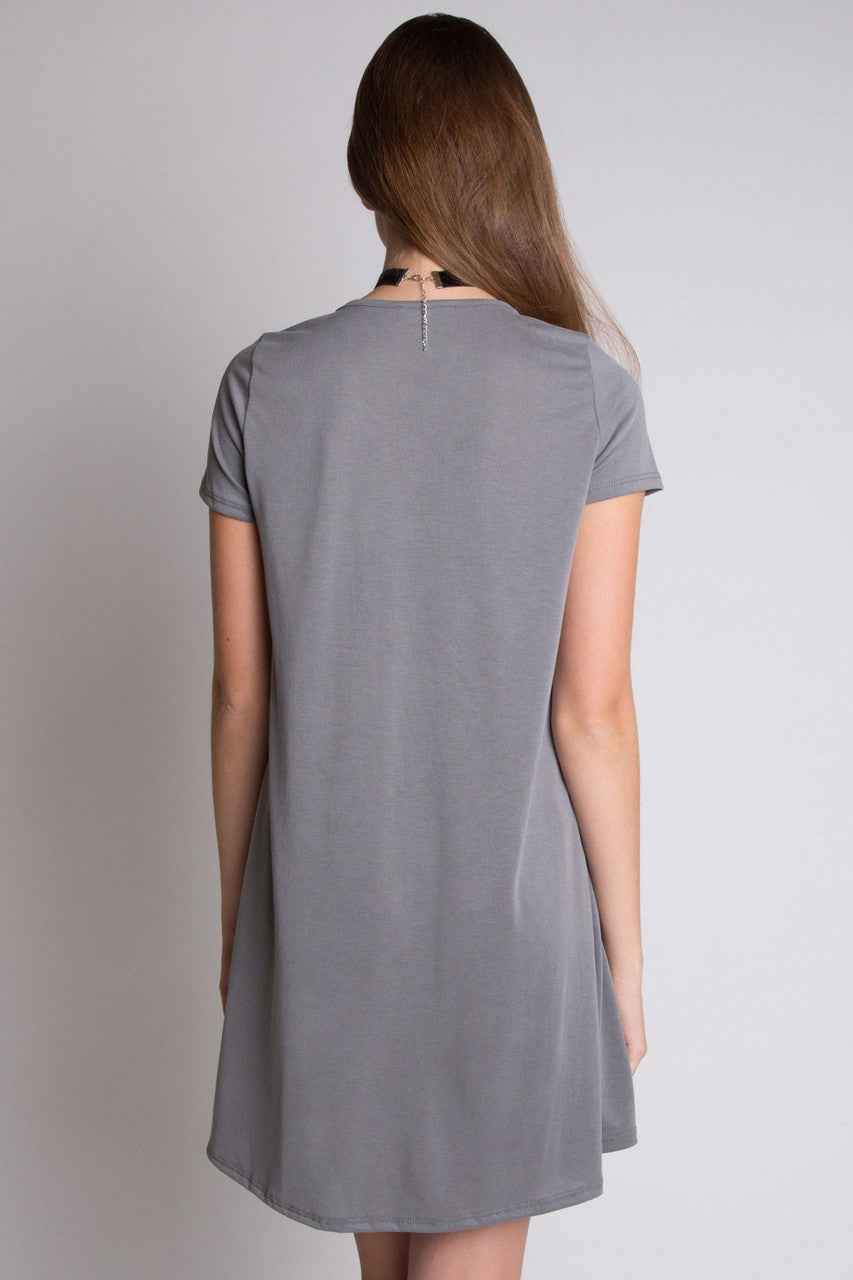Cross V-Neck Dress