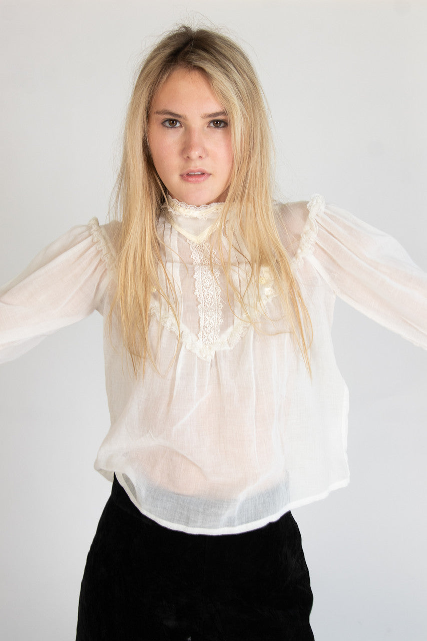 Vintage Jessica's Gunnies Gunne Sax Top (1970s) 632