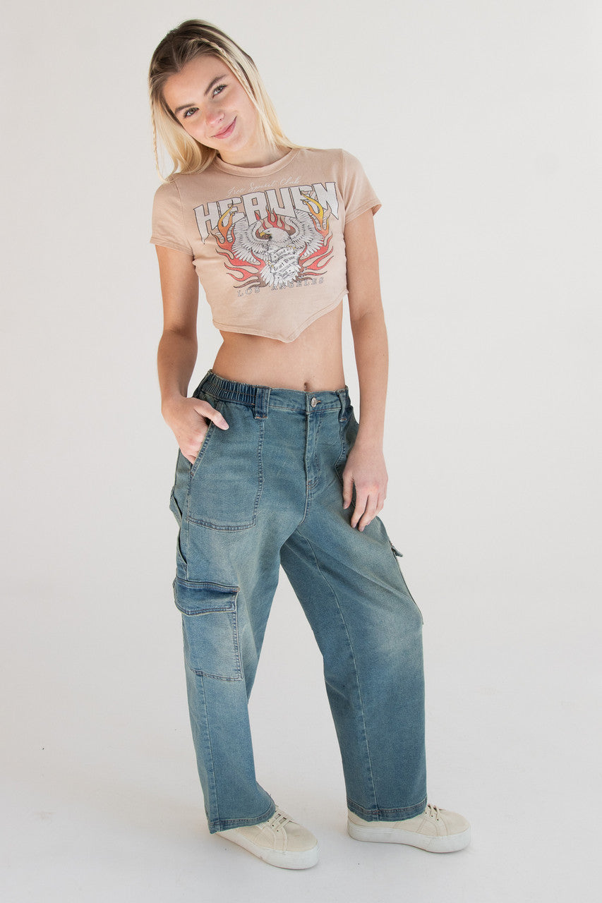 Free Spirit Club Heaven Los Angeles Crop Top