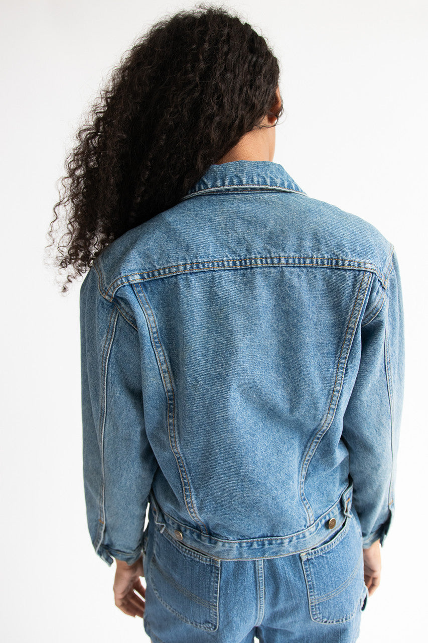Vintage Hero Club Denim Jacket (1980s)