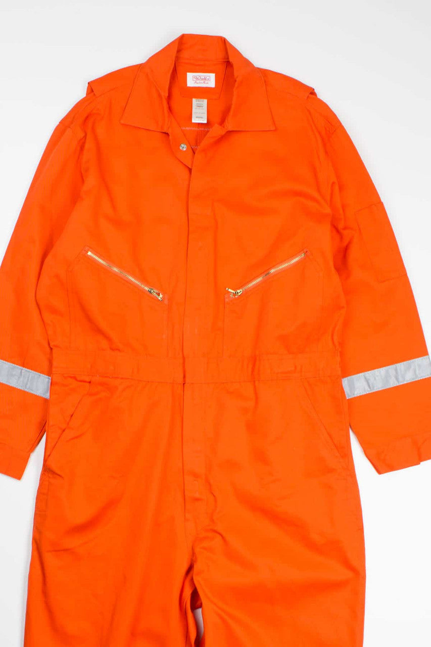 Hi-Vis Blaze Orange Utility Workwear Coveralls