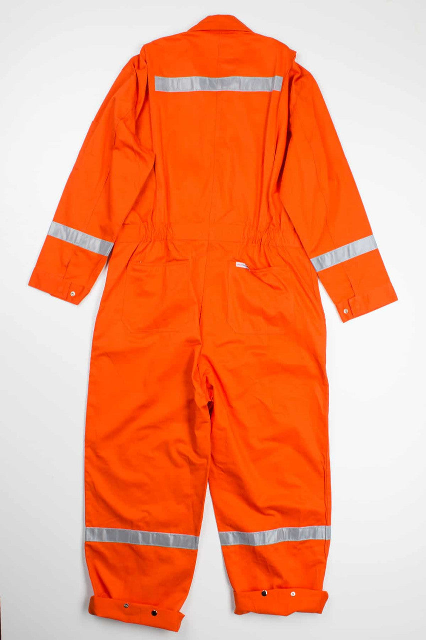 Hi-Vis Blaze Orange Utility Workwear Coveralls