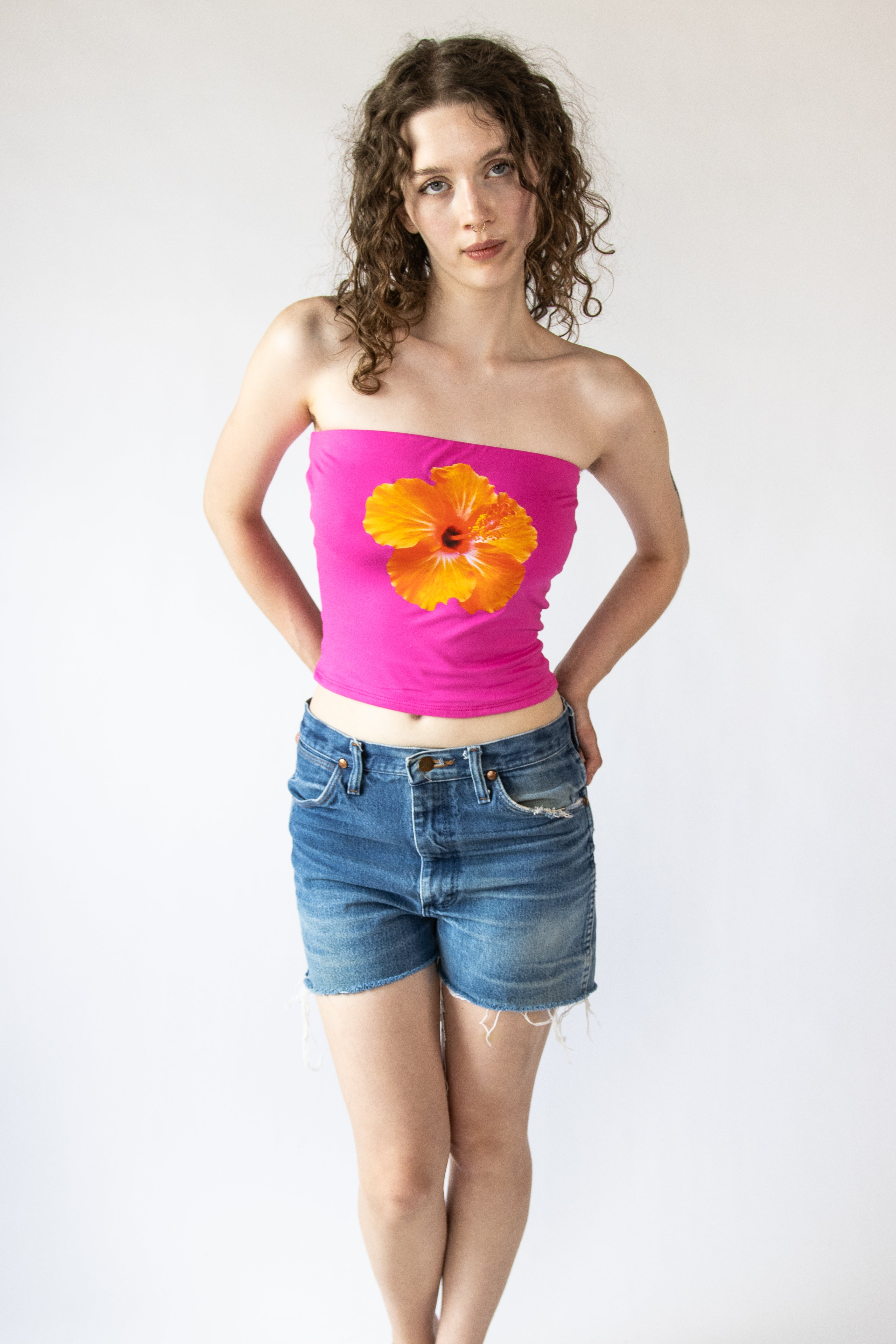 Hibiscus Tube Top