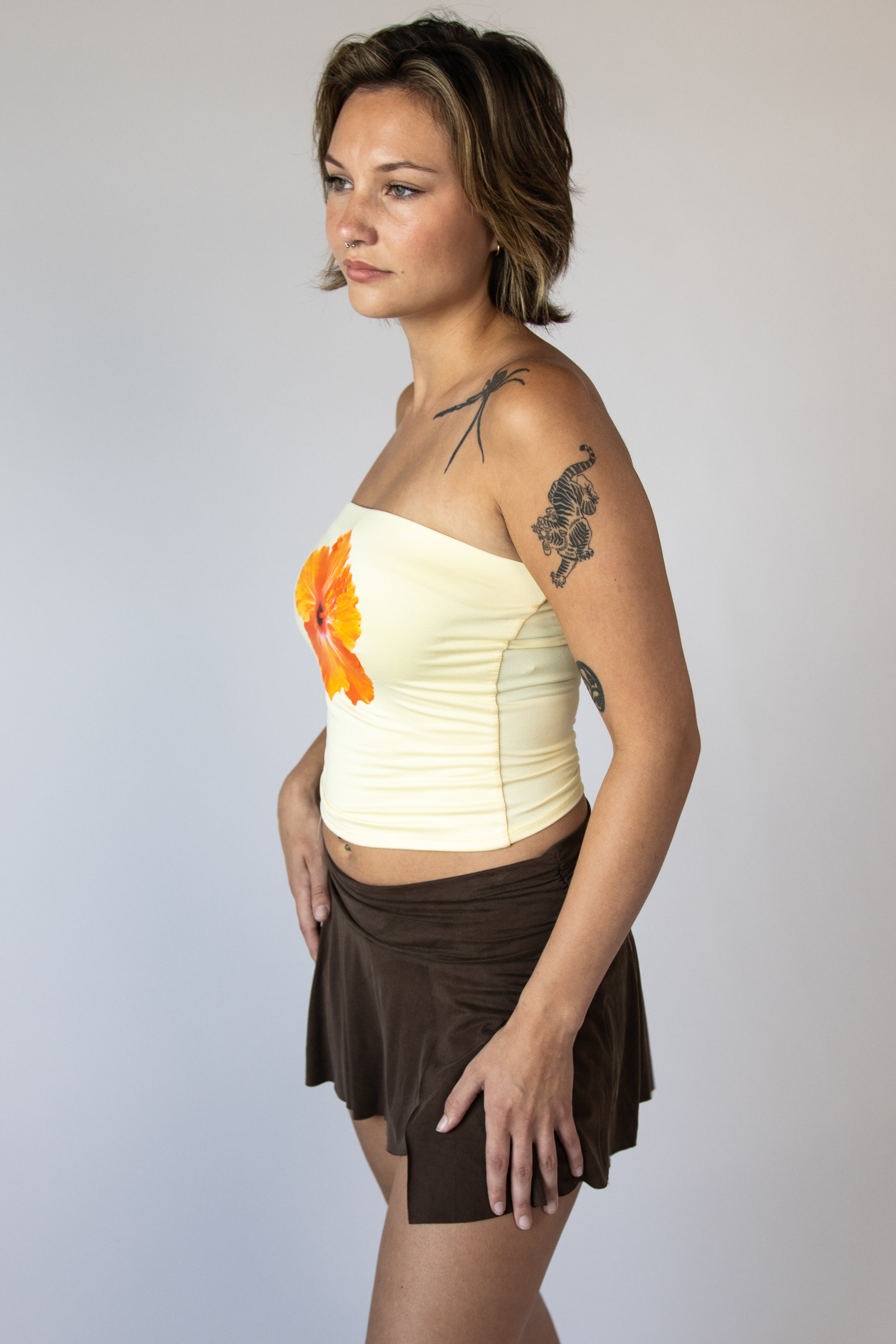 Hibiscus Tube Top