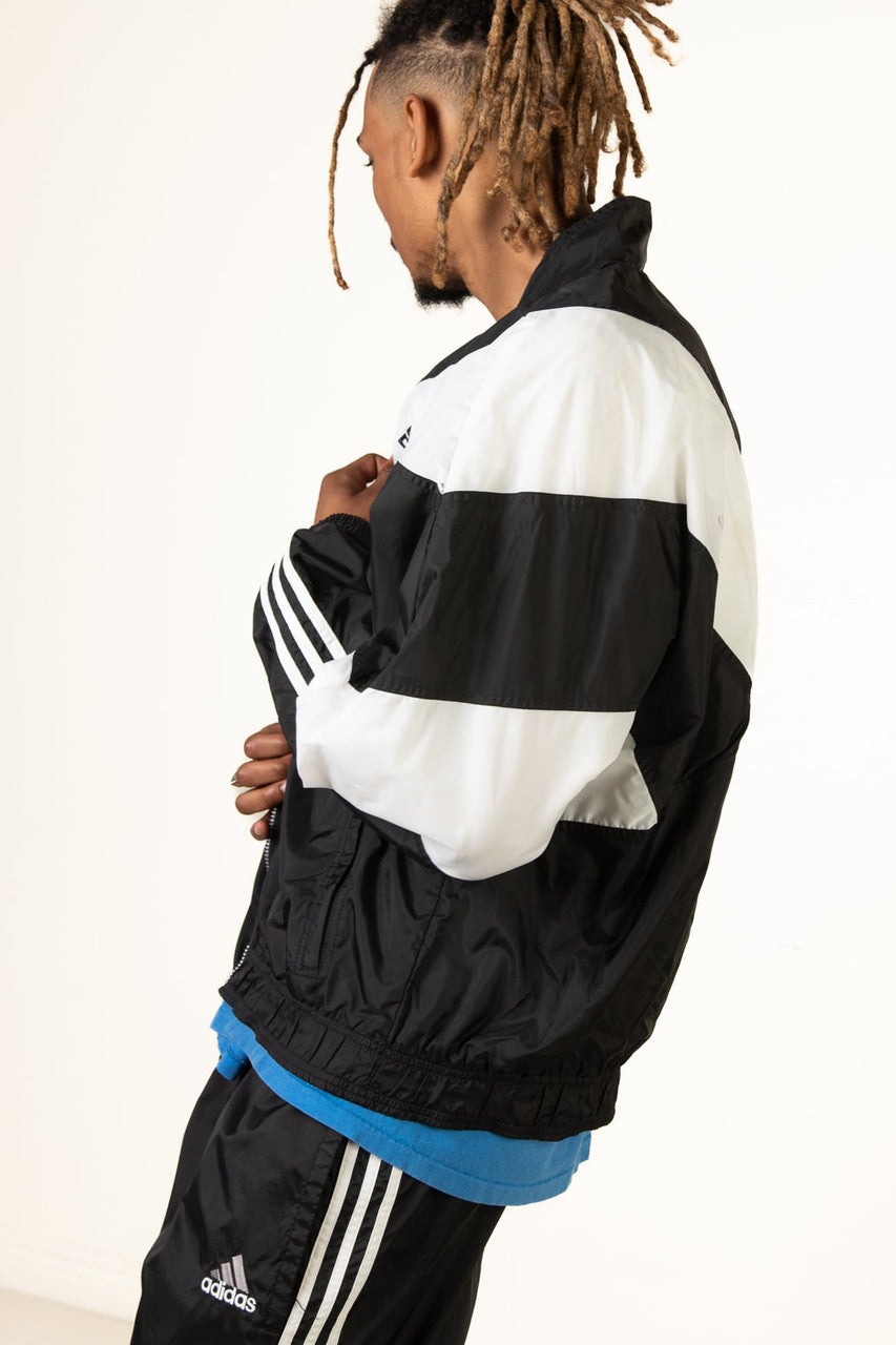 Black & White Adidas Windbreaker