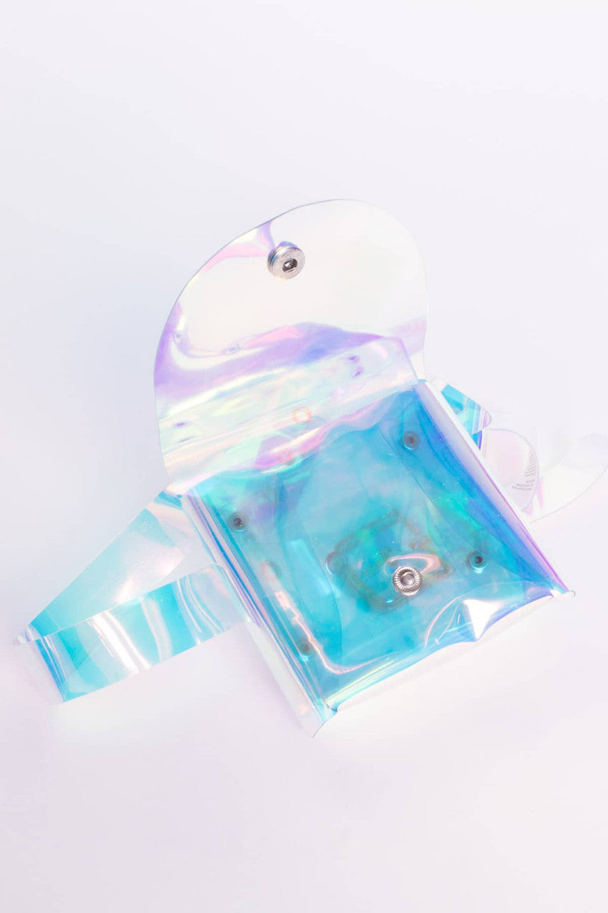 Holographic Vinyl Belt Bag