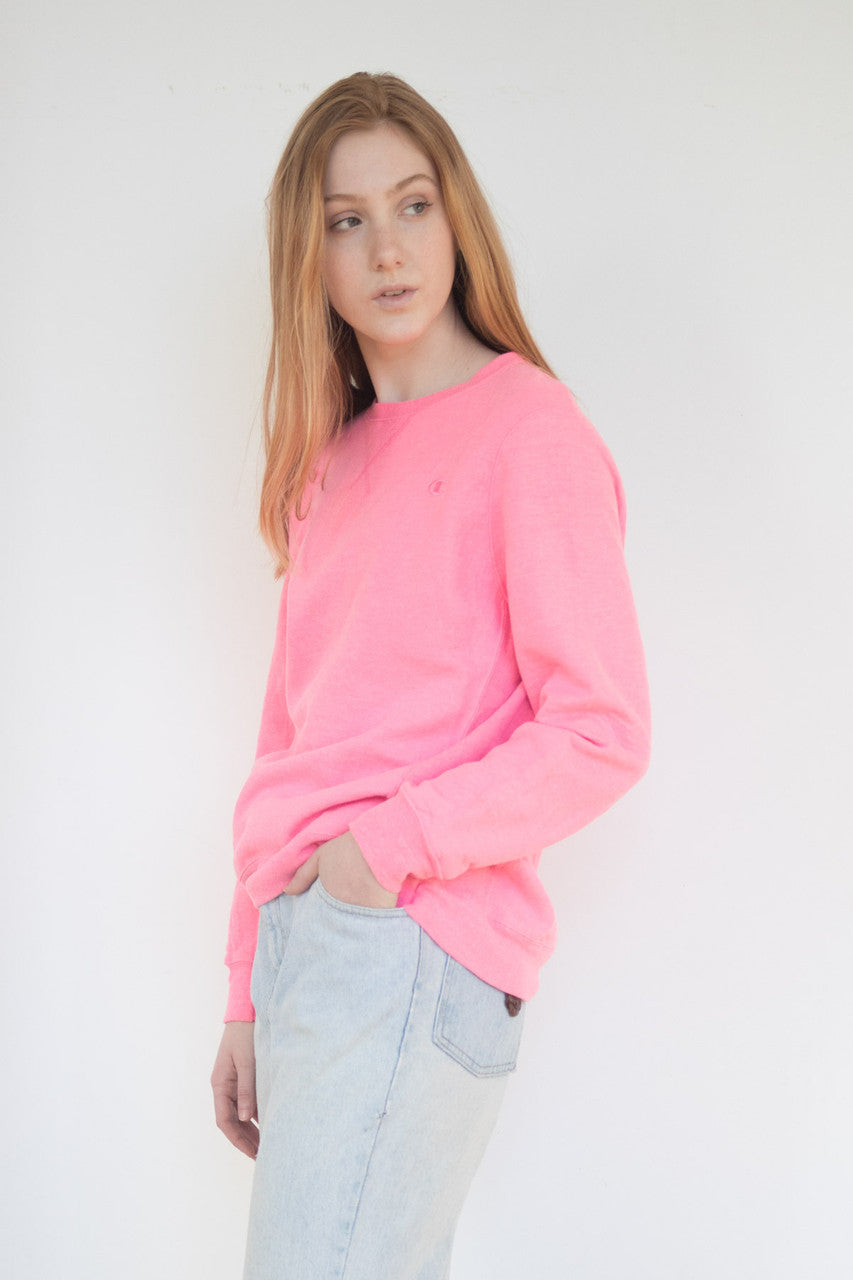 Hot Pink Champion Sweatshirt