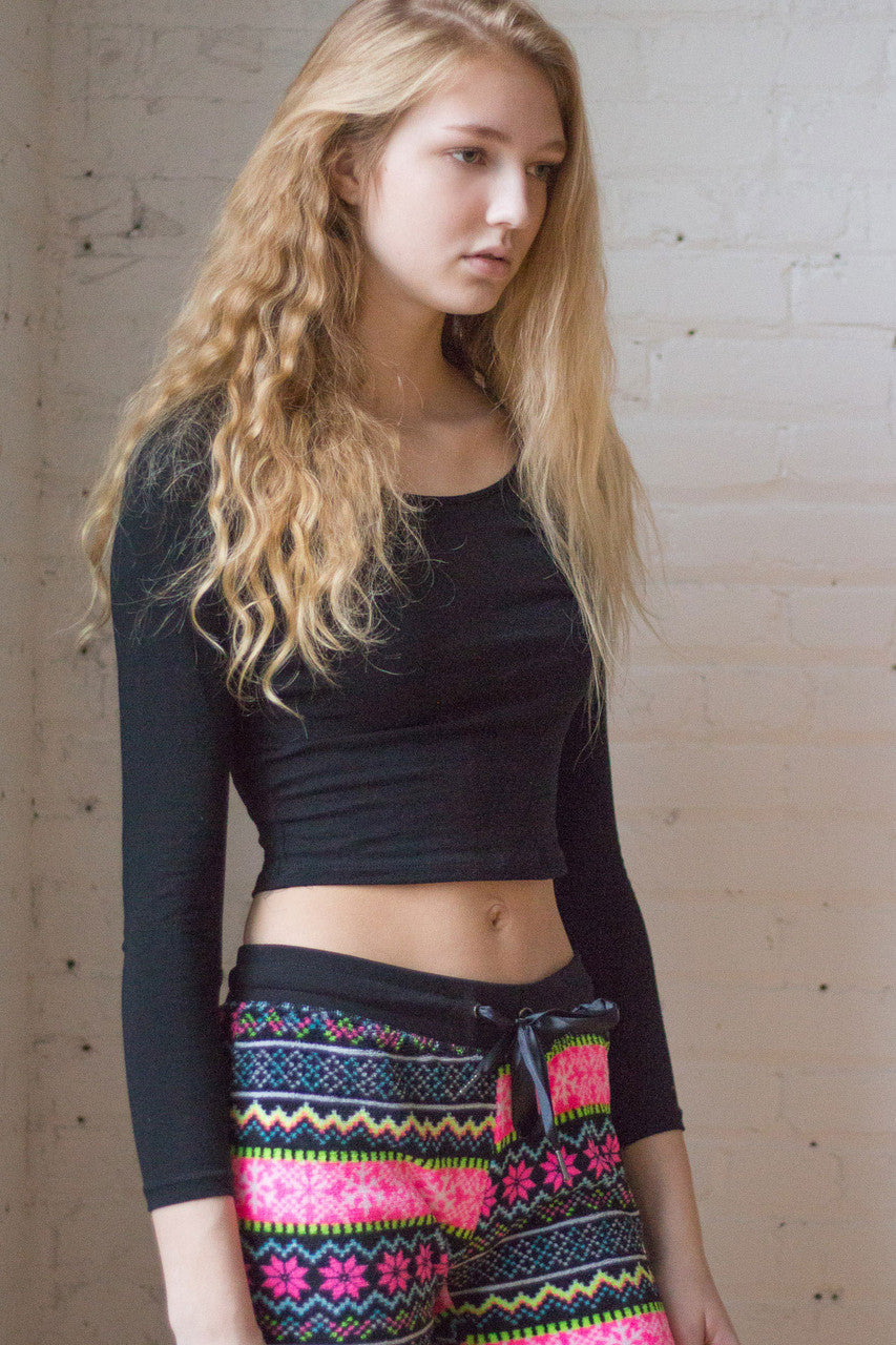 Pink Fair Isle Joggers