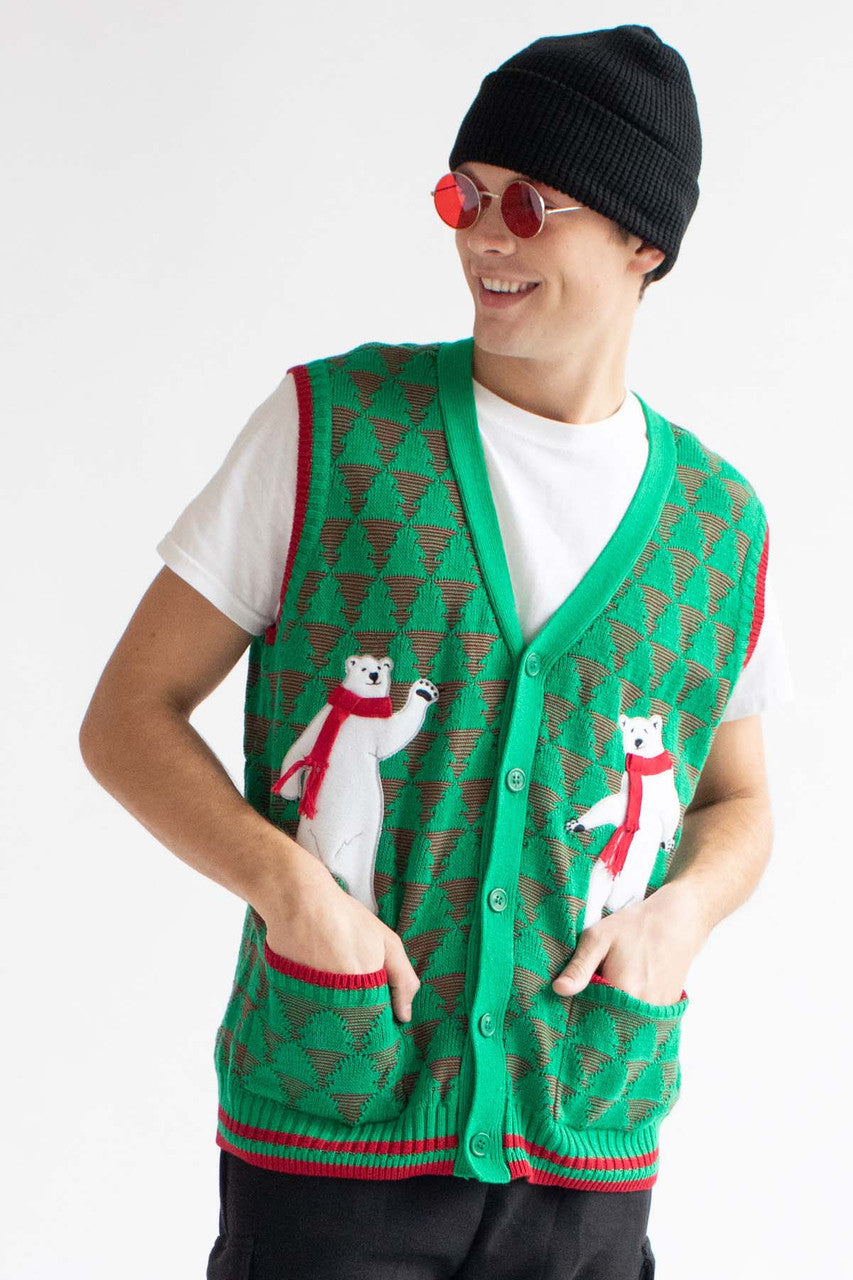 Polar Bear Dance Sweater Vest