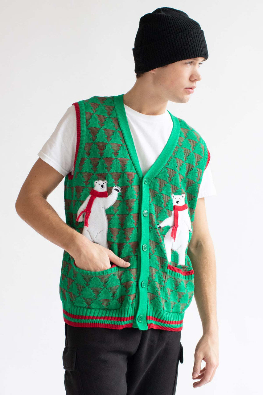 Polar Bear Dance Sweater Vest