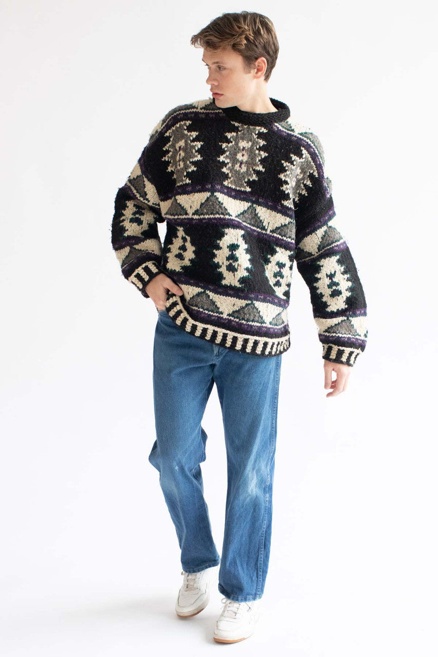 Vintage Ecuadorian Heavyweight Wool Sweater