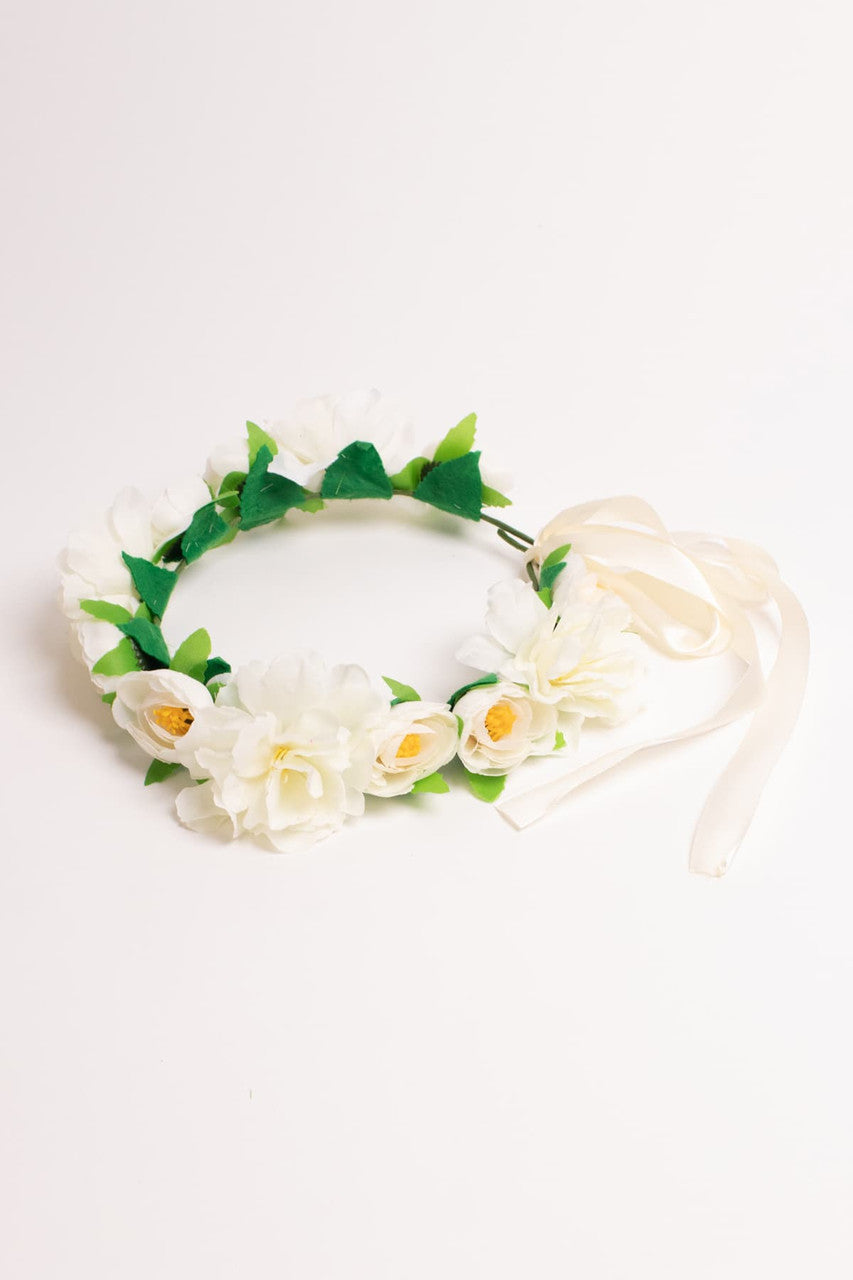White Floral Crown