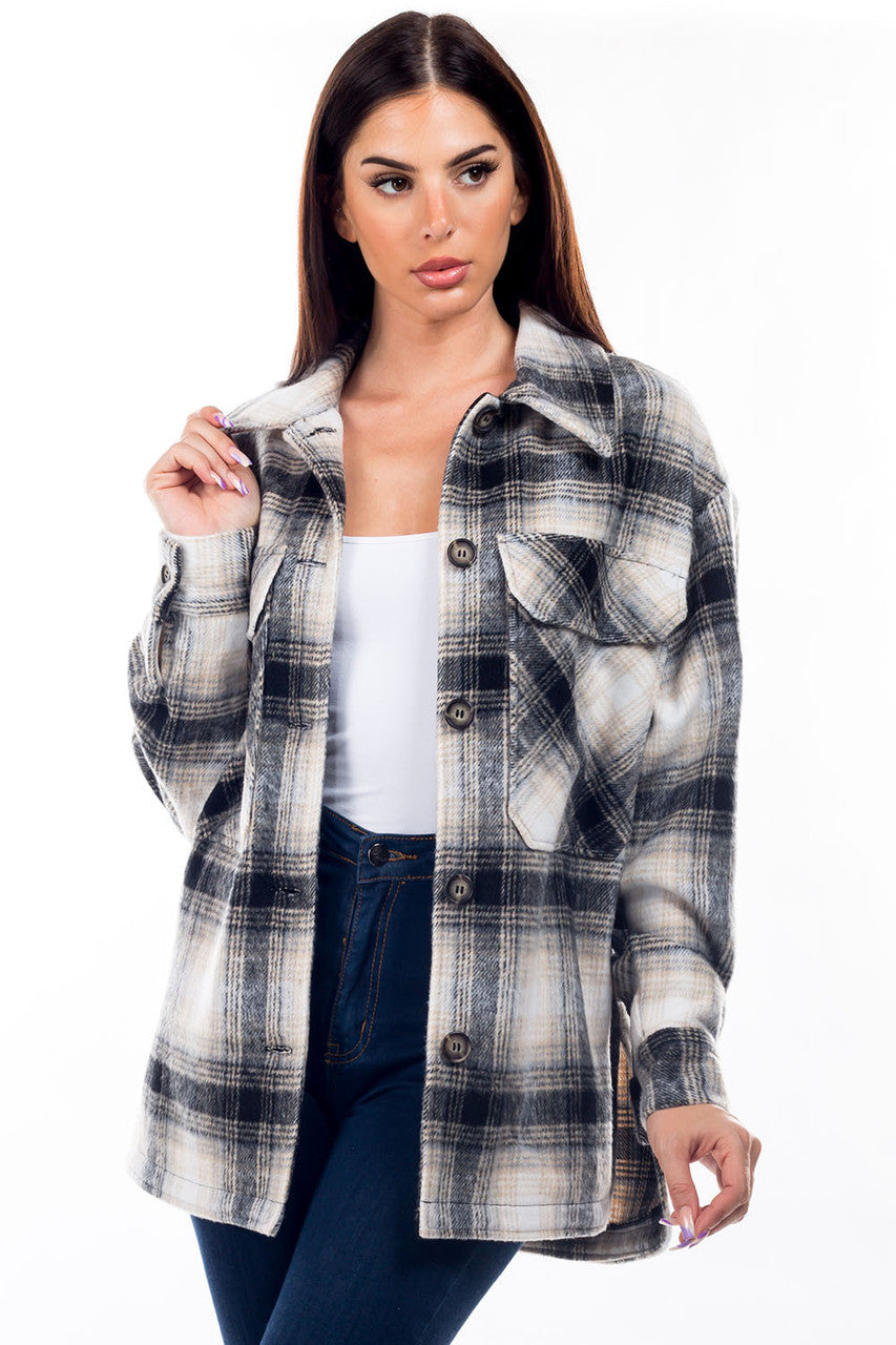 Chandra Plaid Shacket