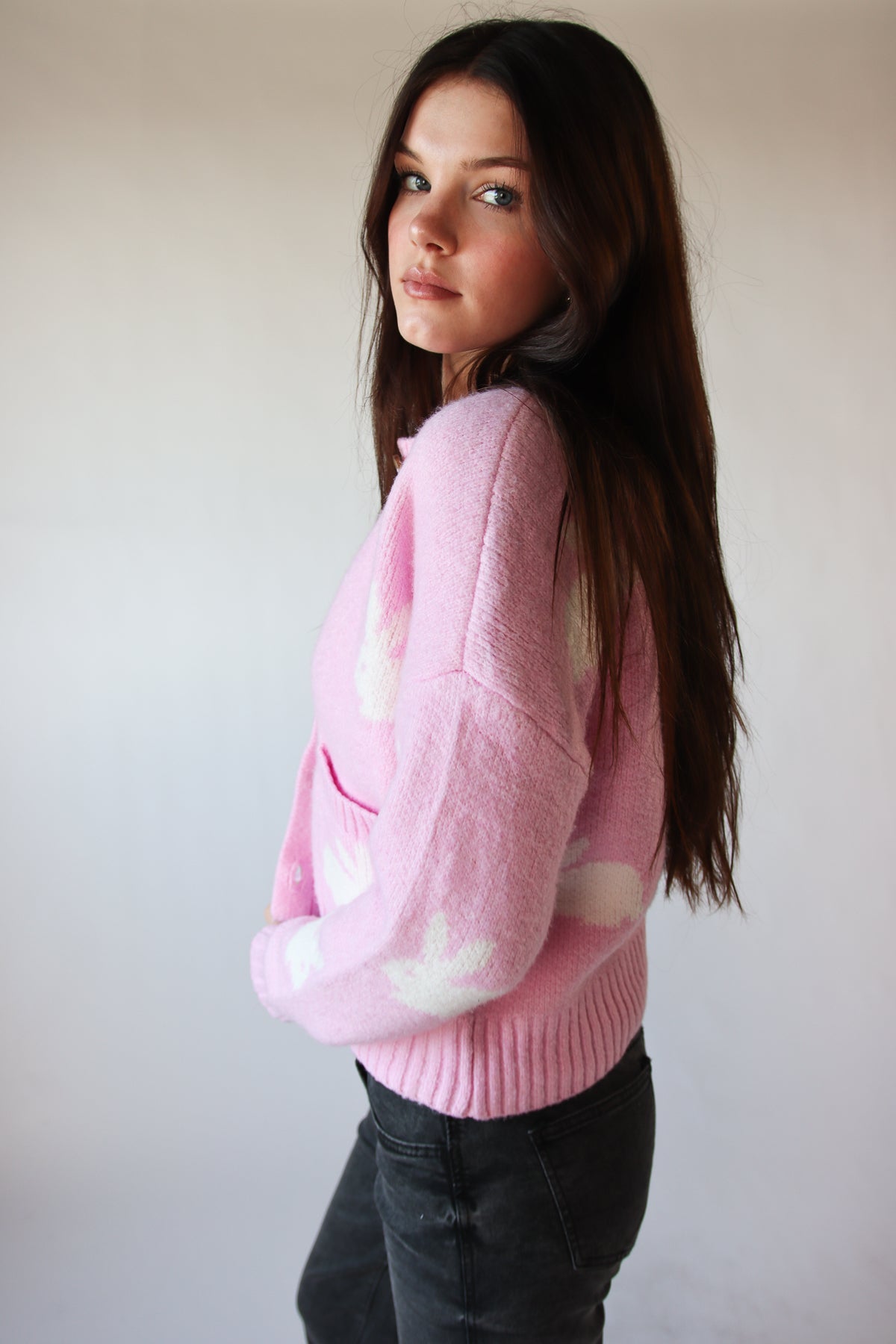 Knit Bunny Cardigan