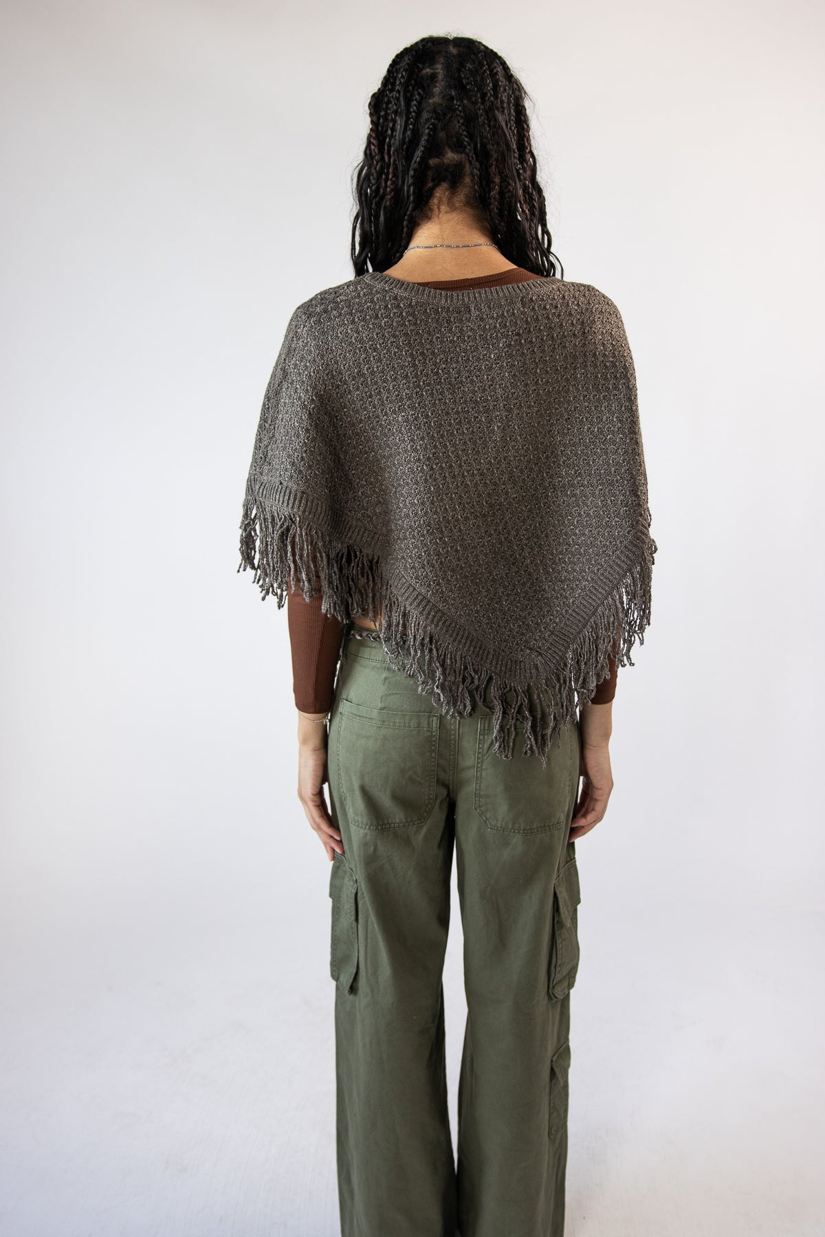 Fringe Hem Poncho