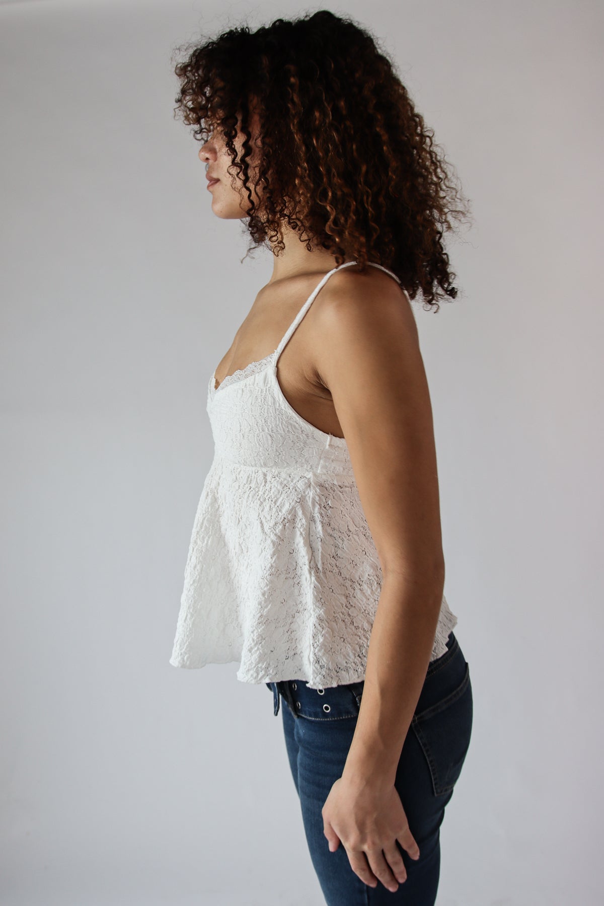 Lace Babydoll Cami Top