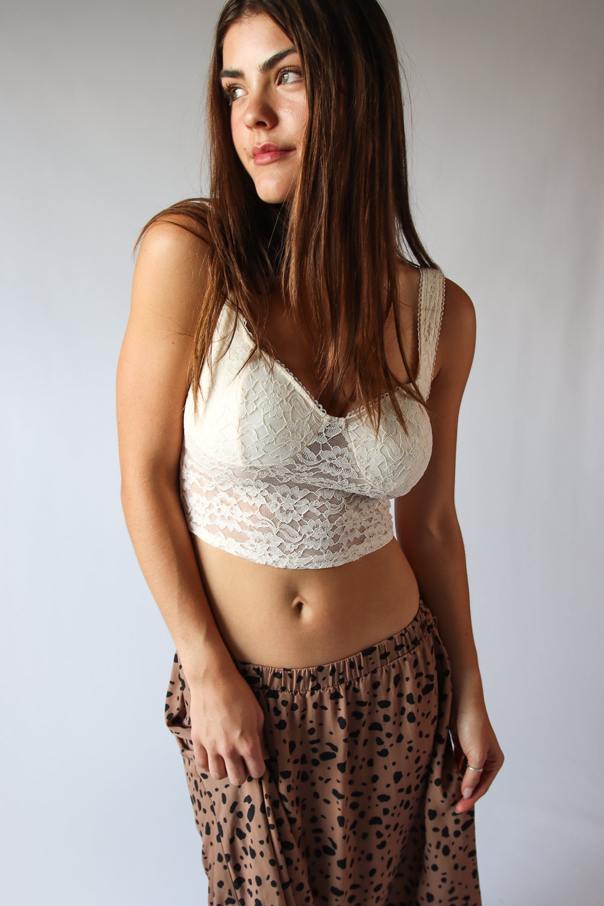 Lace Bustier Tank Top