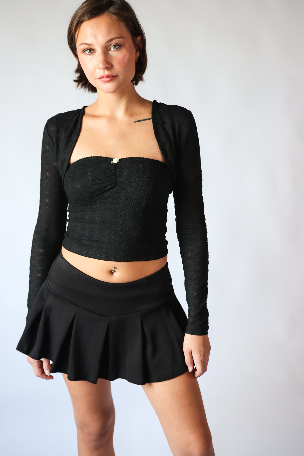 Lace Tube Top & Shrug Set