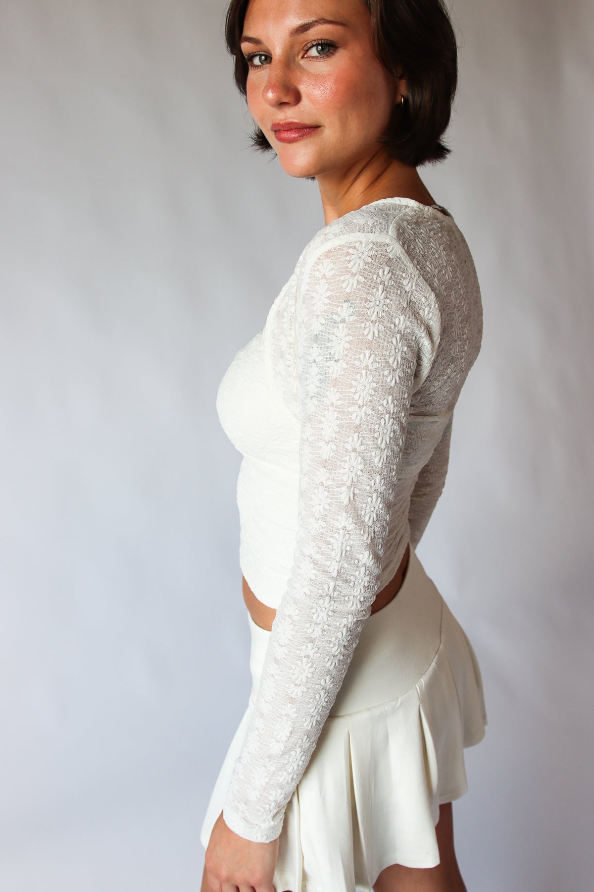 Lace Tube Top & Shrug Set