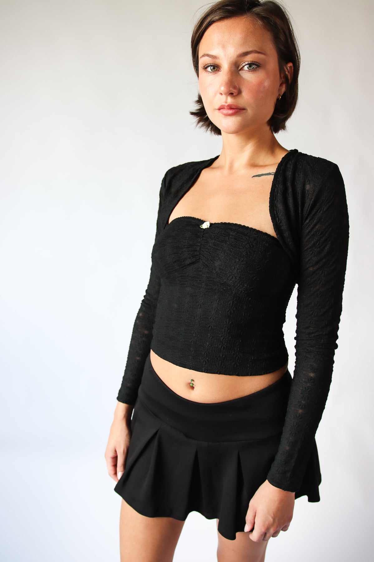 Lace Tube Top & Shrug Set