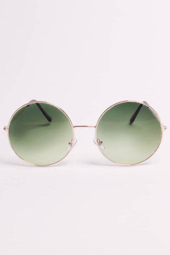 Large Ombre Circle Sunglasses