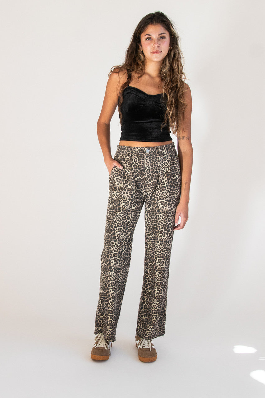 Leopard Print Jeans