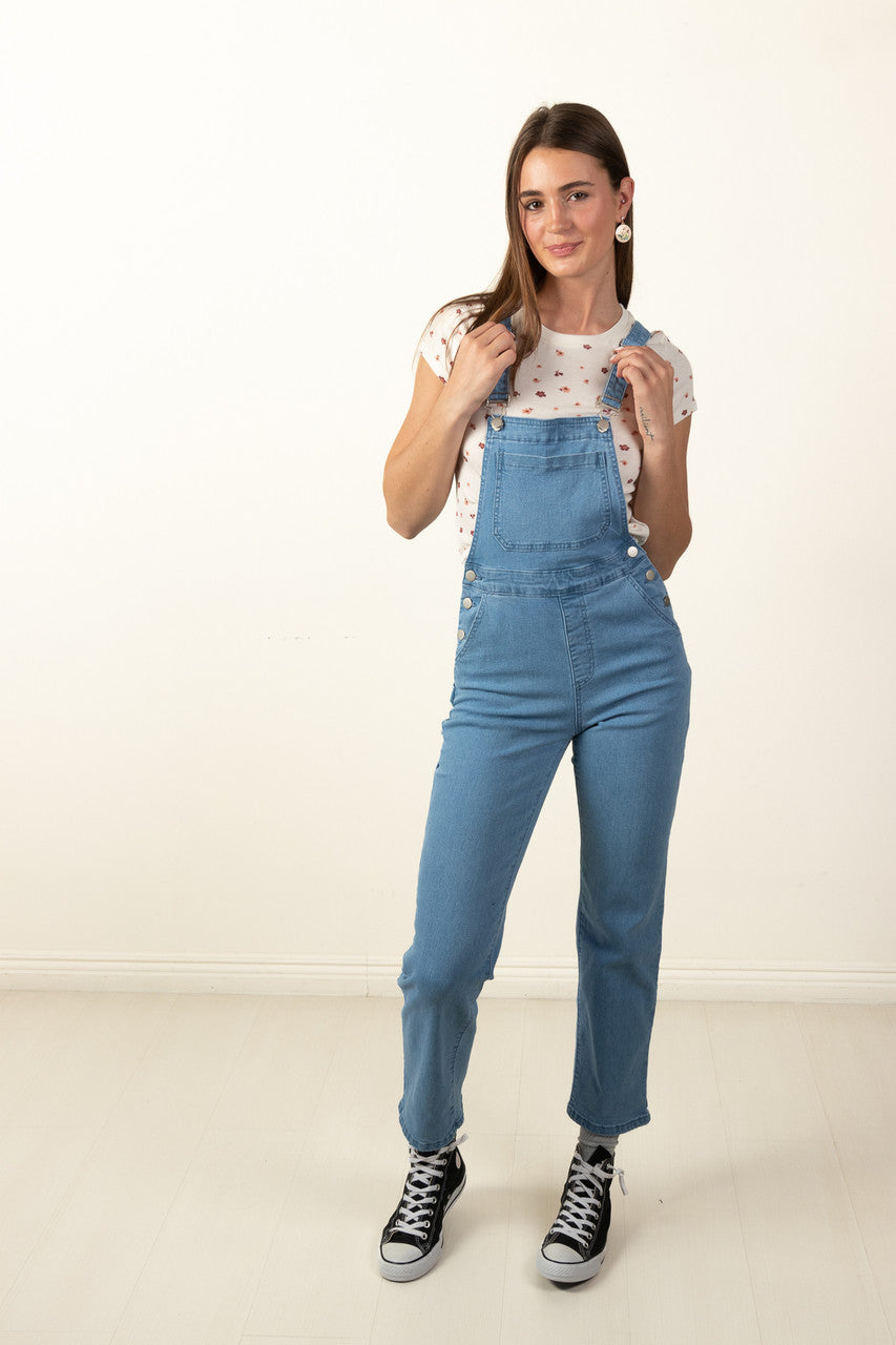 Light Wash Carpenter Overalls