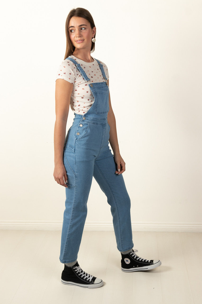 Light Wash Carpenter Overalls
