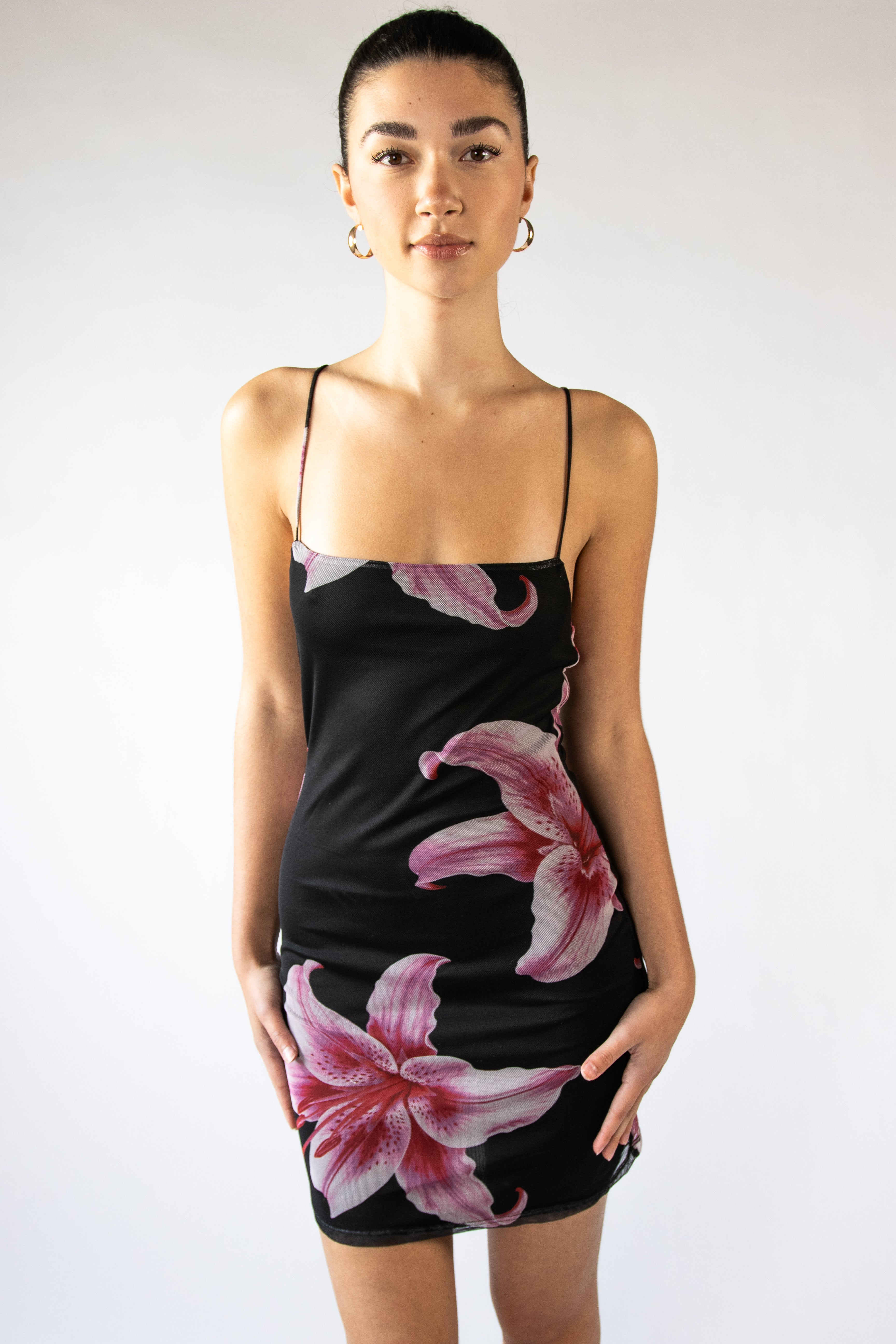 Pink Lillies Mesh Mini Dress