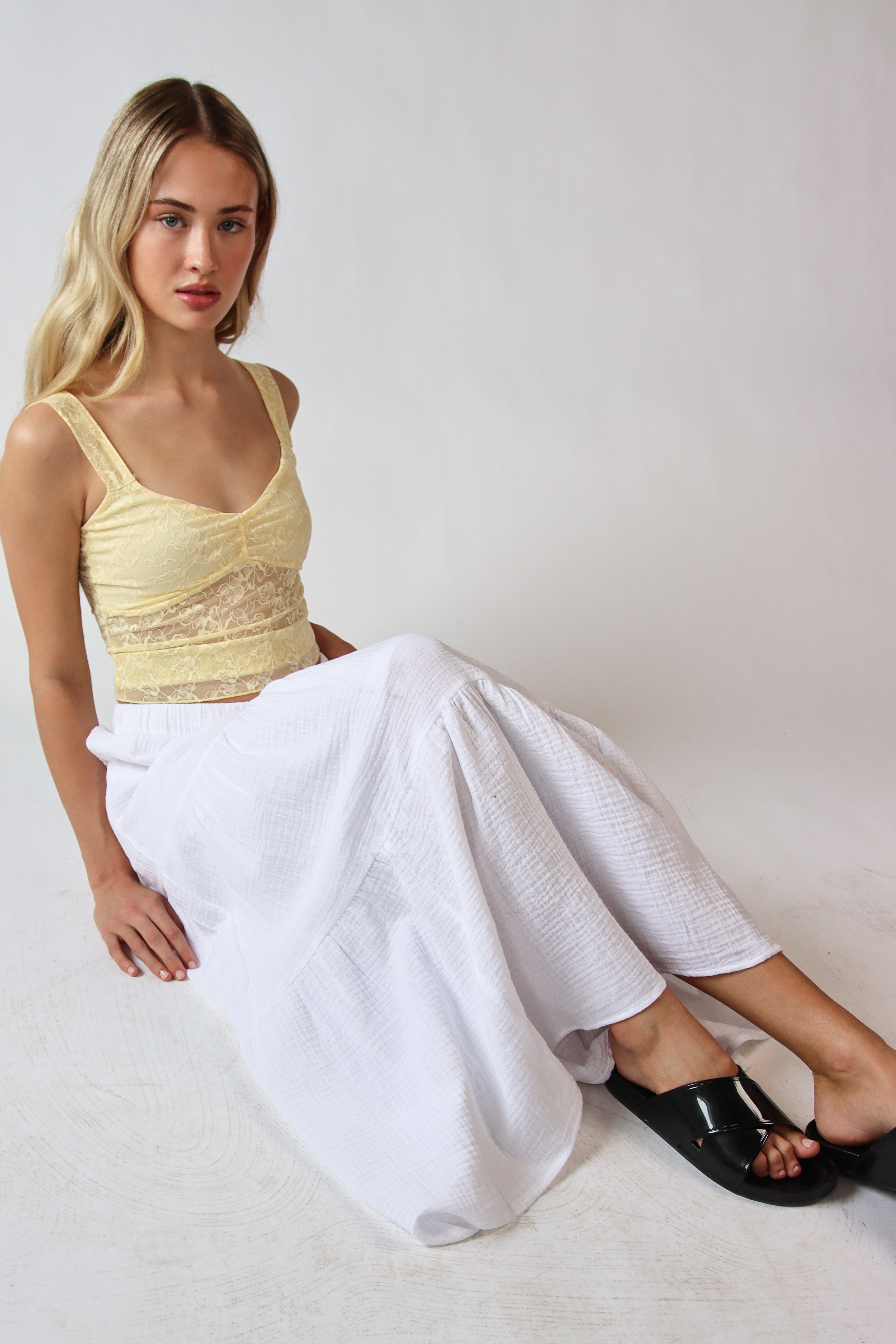 Lace Sweetheart Tank Top