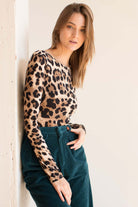 Long Sleeve Leopard Bodysuit