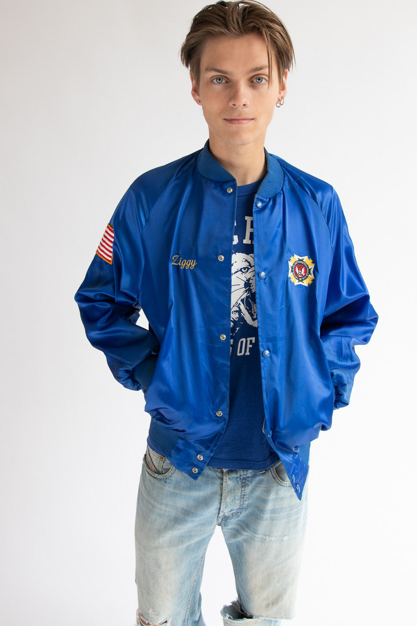 Vintage VFW Color Guard "Ziggy" Embroidered Westark Jacket With Patches