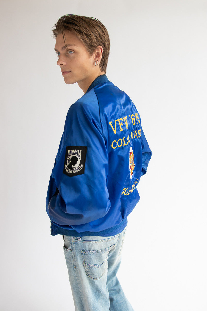 Vintage VFW Color Guard "Ziggy" Embroidered Westark Jacket With Patches