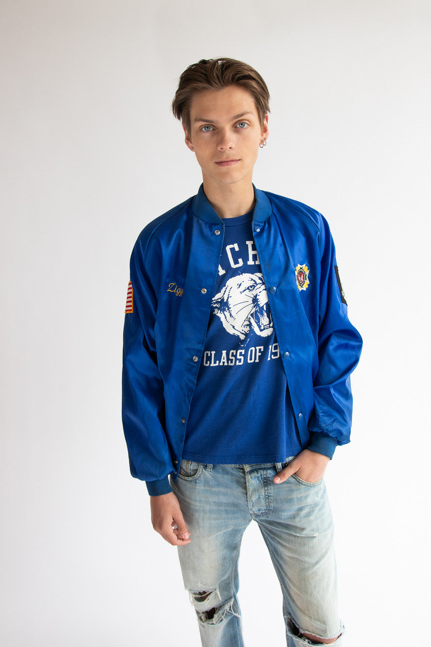 Vintage VFW Color Guard "Ziggy" Embroidered Westark Jacket With Patches