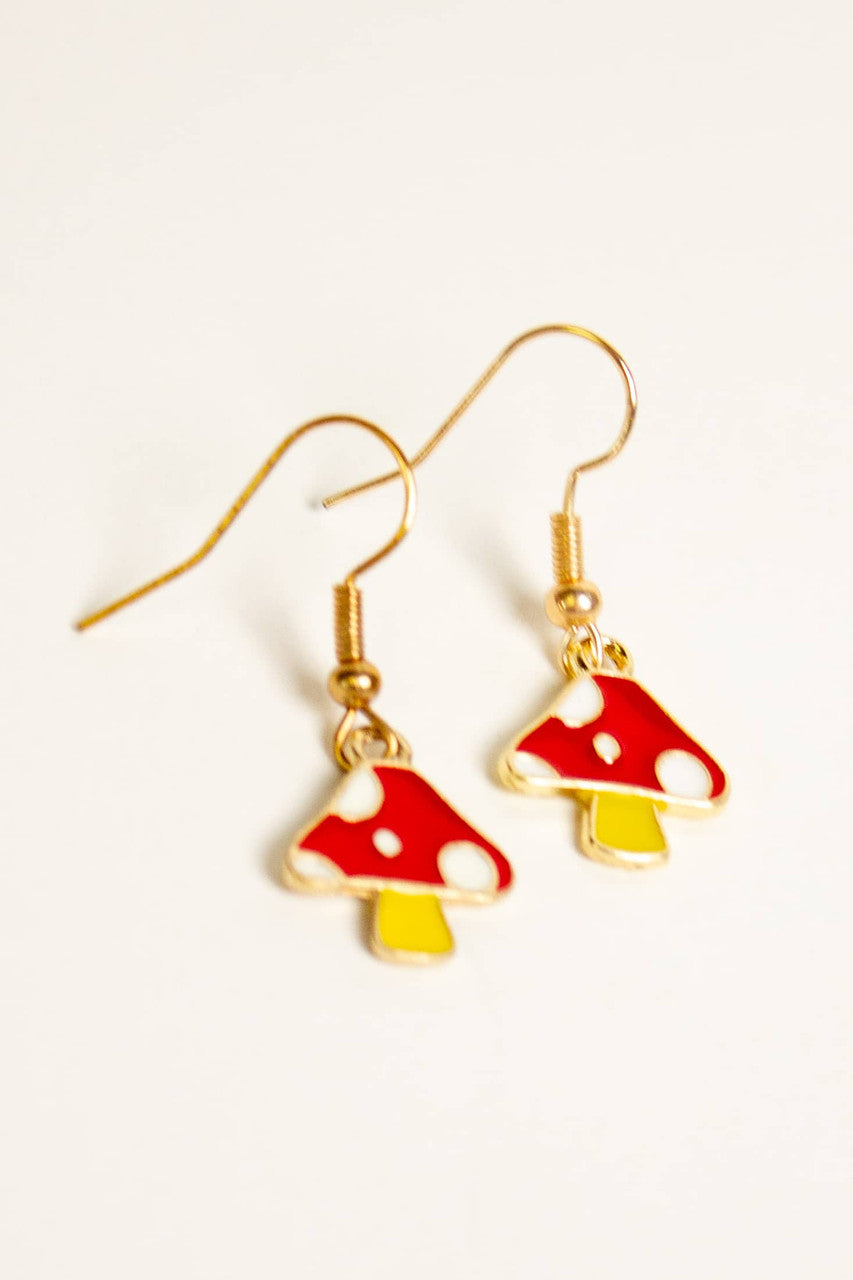 Lil Shrooms Charm Earrings