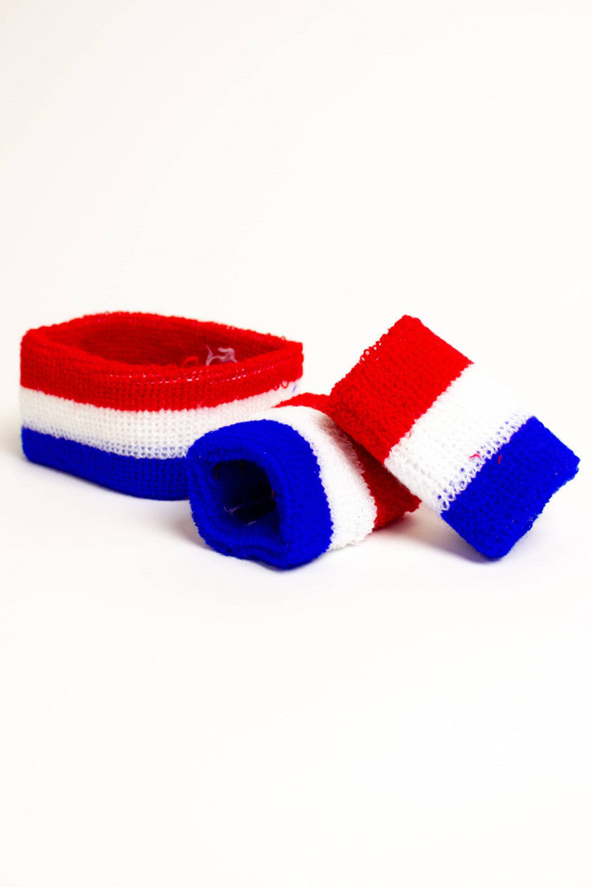 USA Headband & Wristband Set