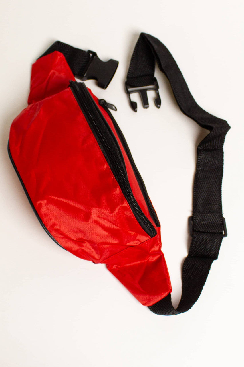 Red 2 Pocket Fanny Pack